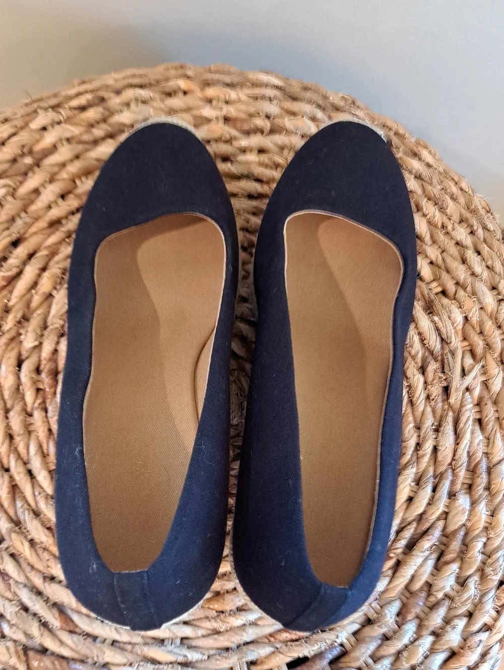 J.Crew Women’s Classic Preppy/Vacation Black Canvas Wedge Espadrille Sandals 8.5